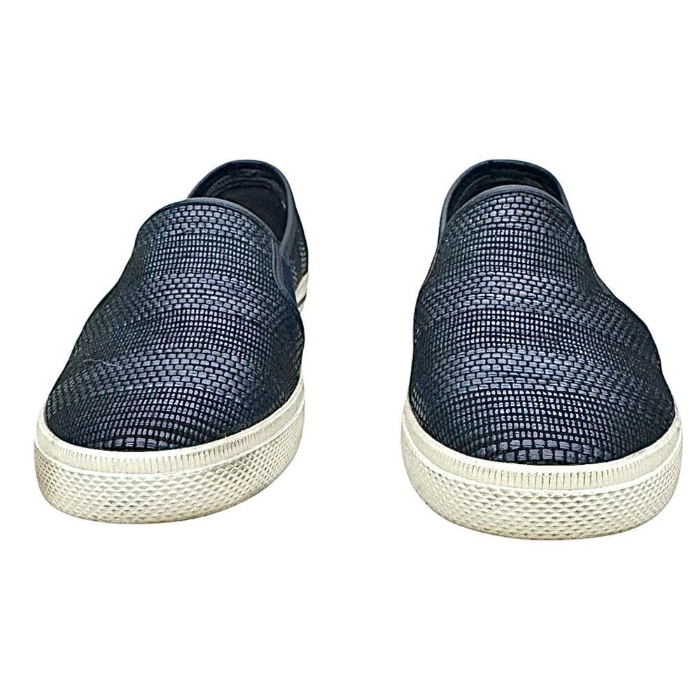 Lauren Ralph Lauren Jinny Woven Slip-On Sneaker Navy Size 10 Medium Pre-Owned - Picture 5 of 10